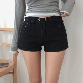 Renit studded corduroy denim shorts