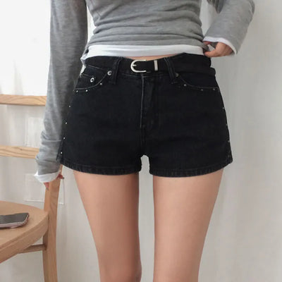 Renit studded corduroy denim shorts