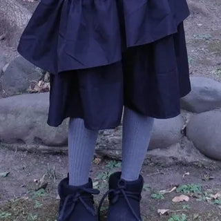 Diagonal Layered Frill Skirt