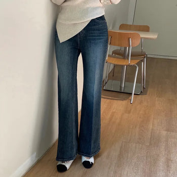 Lepel Dark Blue Leg Slim Long Bootcut Denim Pants