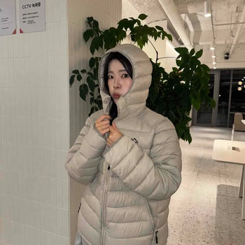 Oversized Stand Zipper Down Padded Jacket