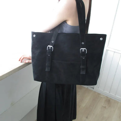 Simple Square Leather Shoulder Bag (2 colors)