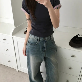 *Muand* Formal Stretch Short Sleeve T-shirt