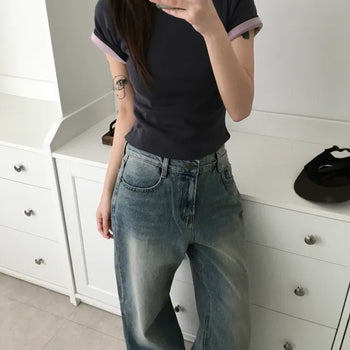 *Muand* Formal Stretch Short Sleeve T-shirt