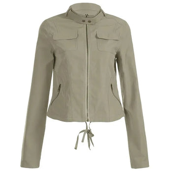Urban Two-Pocket String Cargo Blouson Jacket