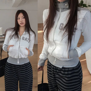 Mention High-neck Two-way Zip-up