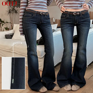 Elly Stitch Raw Denim Bootcut Pants