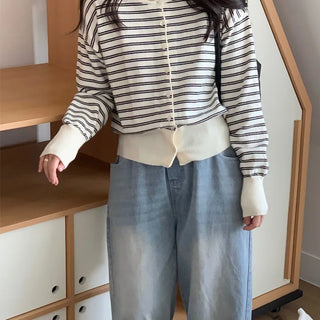 Striped Knit Cardigan