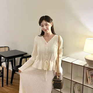 Flare long skirt