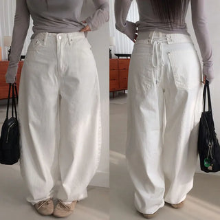 Levicle Eyelet Balloon Wide Pants