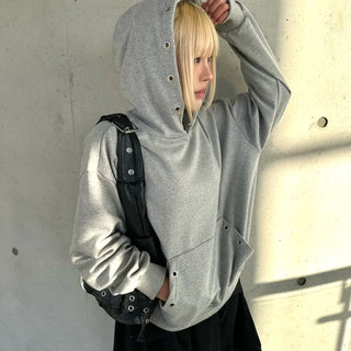 Netty Eyelet Basic Hoodie
