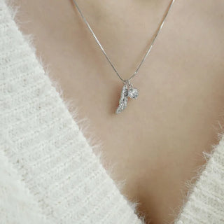 Leaf Cubic Necklace