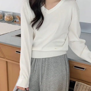 Pendant Loose Fit V-Neck Knit