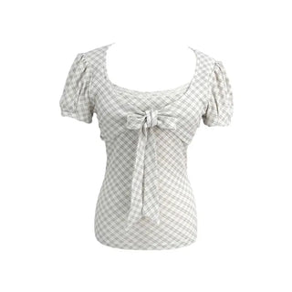 check puff t-shirt(3colors)