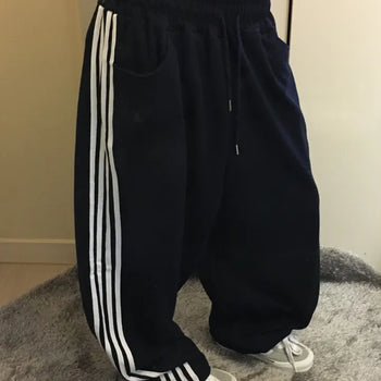 Quad Line Balloon Track Pants