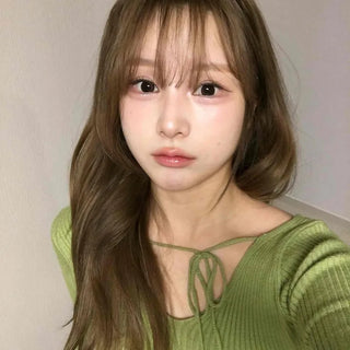 Delicate Fit Ribbon Tie Ribbed Puff Sleeve Tee
