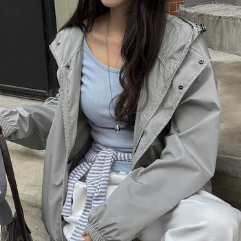 Descent Hooded High-Neck Windbreaker
