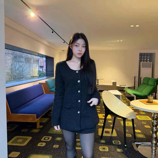 Pearl Button Tweed Mini Two-Piece