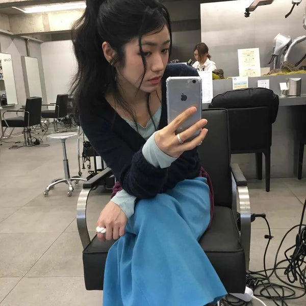 Cotton Candy Straight Long Skirt