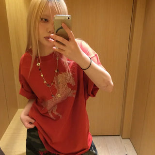 Horse Hotfix Over T-shirt