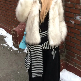Stripe Cubic Cross Pants