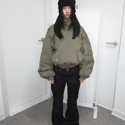 *RESTOCK* HUNTER TWO-WAY BOMBER JACKET (2 COLOR)