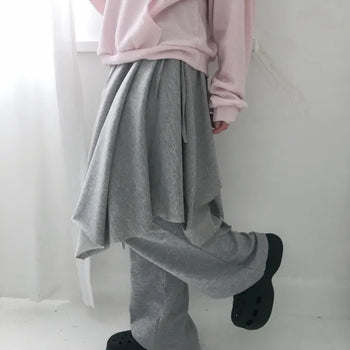 Naka layered shirred skirt