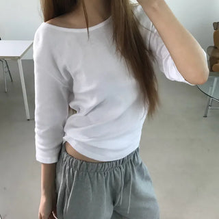 3/4 sleeve tee *Loose fit* 7/8 sleeve t-shirt