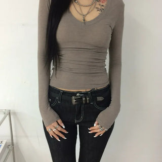*Body-Shaping Fit* FLIRT V-Neck T-Shirt 4CO