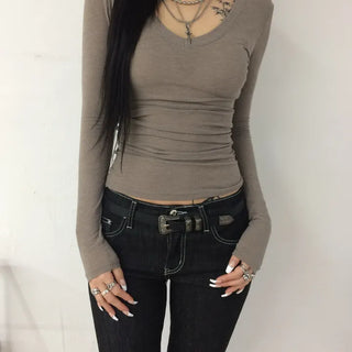 *Body-Shaping Fit* FLIRT V-Neck T-Shirt 4CO
