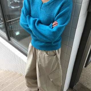 *Overwhelmed with Inquiries* Picnic V-Neck Knit