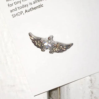 Lowest Price / Free Bar Replacement Cubic Star Wing Piercing Surgical Steel 8mm Star Wing Earrings Labret Bar Inner Conch Outer Conch Tragus Wishcore Point