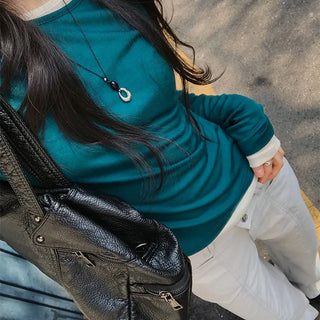 Pistachio Layered Tencel Long Sleeve Tee