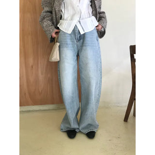 Light blue wide denim
