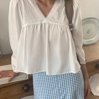 Your Shirred Lace Blouse