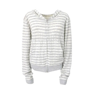 knit zip-up hoodie