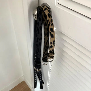 Leopard Eyelet Belt 3 Colors