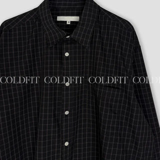 Deep brown check shirt
