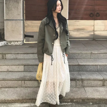 Choiit Flower Lace Long Skirt
