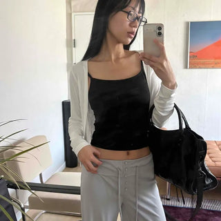 Soft Delicate Fit Cropped Short Open Cardigan