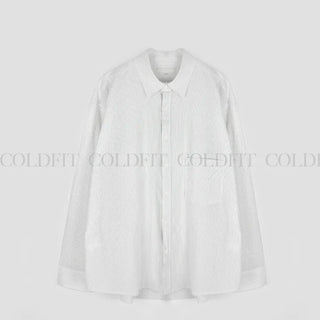 Oversized low-pocket shirt