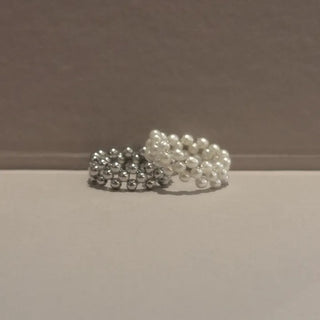 beaded wire ring