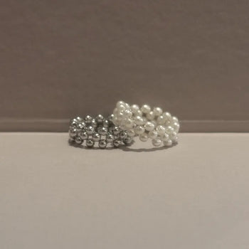 beaded wire ring