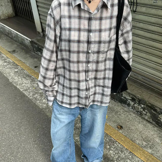 Duo Oversized Check Shirt (2 colors)