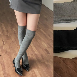 Badro Diamond Long Knee Socks