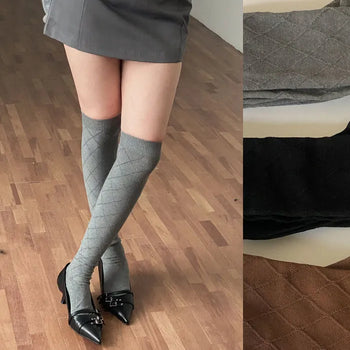 Badro Diamond Long Knee Socks
