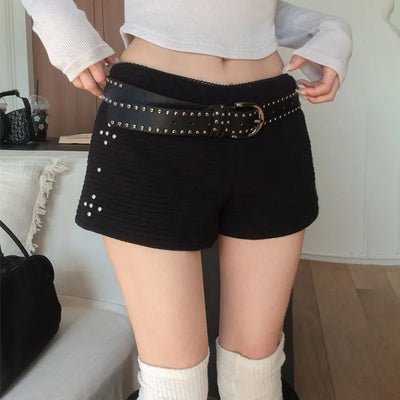 Millen studded elastic shorts
