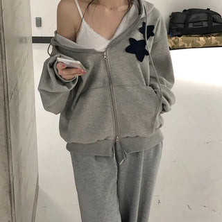 *uni* Star Patch Two-Way Training Zip-Up Hoodie