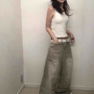 Super Wide Low-Rise Denim Pants
