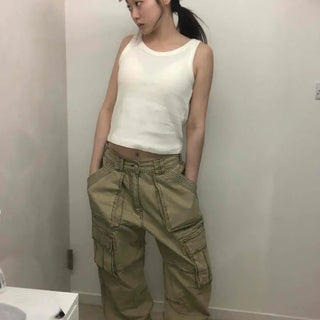 Multi-Pocket Balloon Fit Cargo Pants